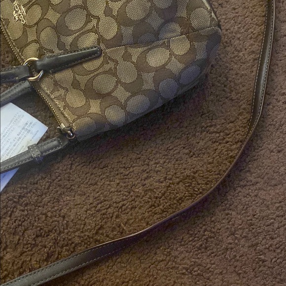 Coach Brown Crossbody Bag with Leather Trim - Picture 10 of 17